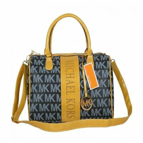 Michael Kors Logo Medium Navy Satchels Michael Kors Logo Medium Navy Satchels